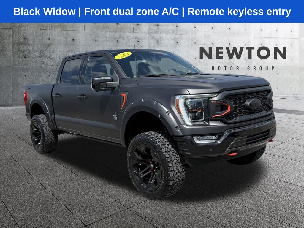 Black Metallic 2022 Ford F-150 Lariat SuperCrew 4WD Pickup Truck Four-Wheel Drive Automatic