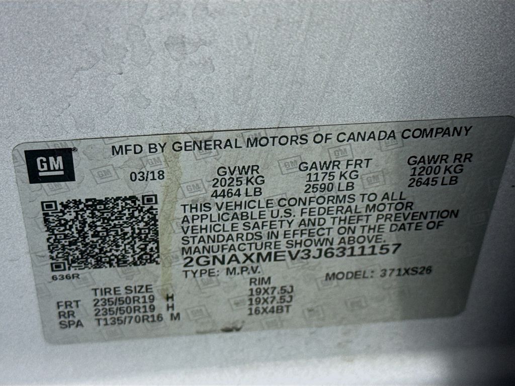 Used Car 2018 Chevrolet Equinox  Premier For Sale Under $10,000 In Austin, Texas