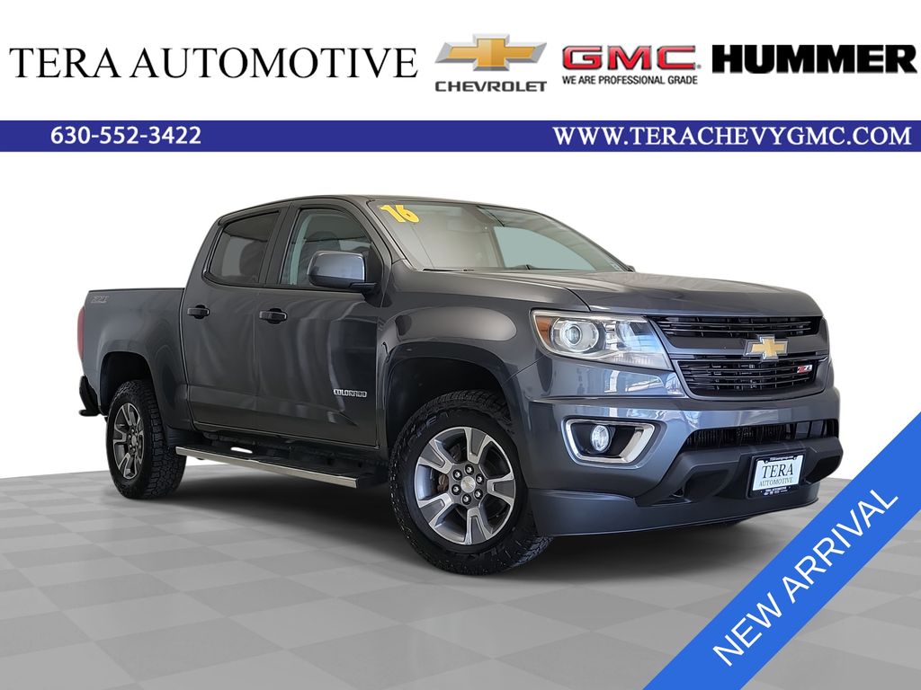 Cyber Gray Metallic 2016 Chevrolet Colorado Pickup Truck Four-Wheel Drive 6-Speed Automatic