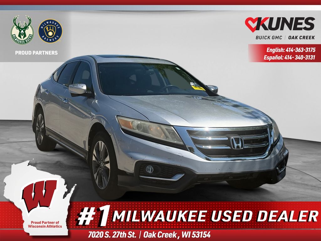 Silver 2013 Honda Crosstour SUV / Crossover Front-Wheel Drive 6-Speed Automatic