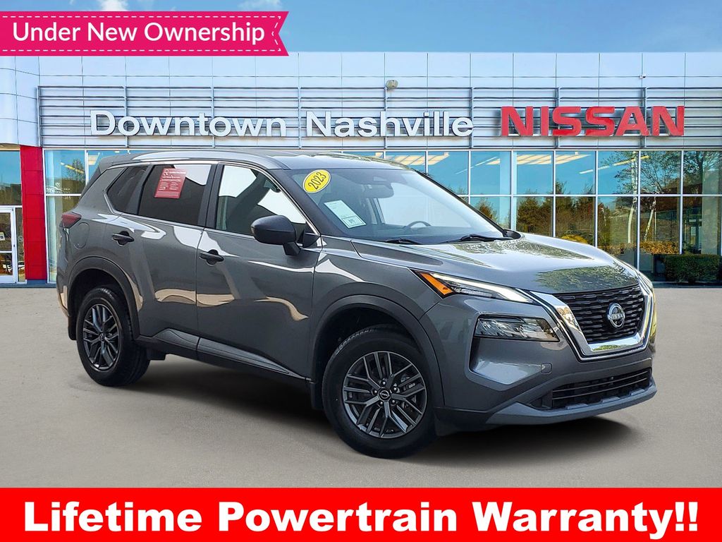 Gray (Gun Metallic) 2023 Nissan Rogue SUV / Crossover Front-Wheel Drive Continuously Variable Transmission