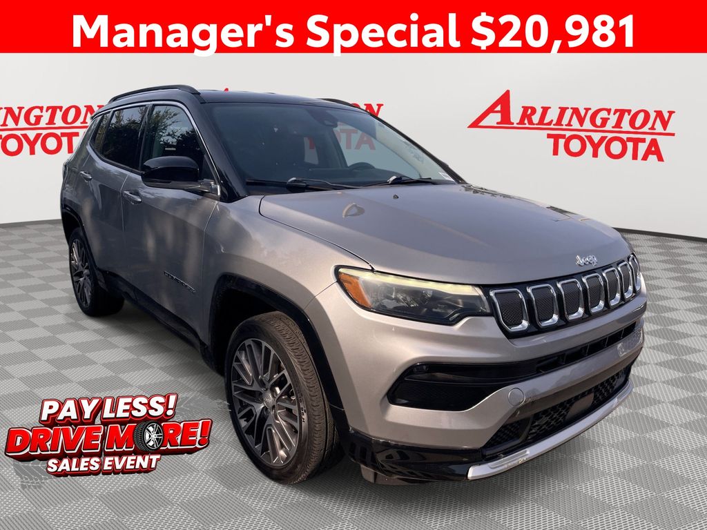 Billet Silver Metallic 2022 Jeep Compass SUV / Crossover Four-Wheel Drive 9-Speed Automatic