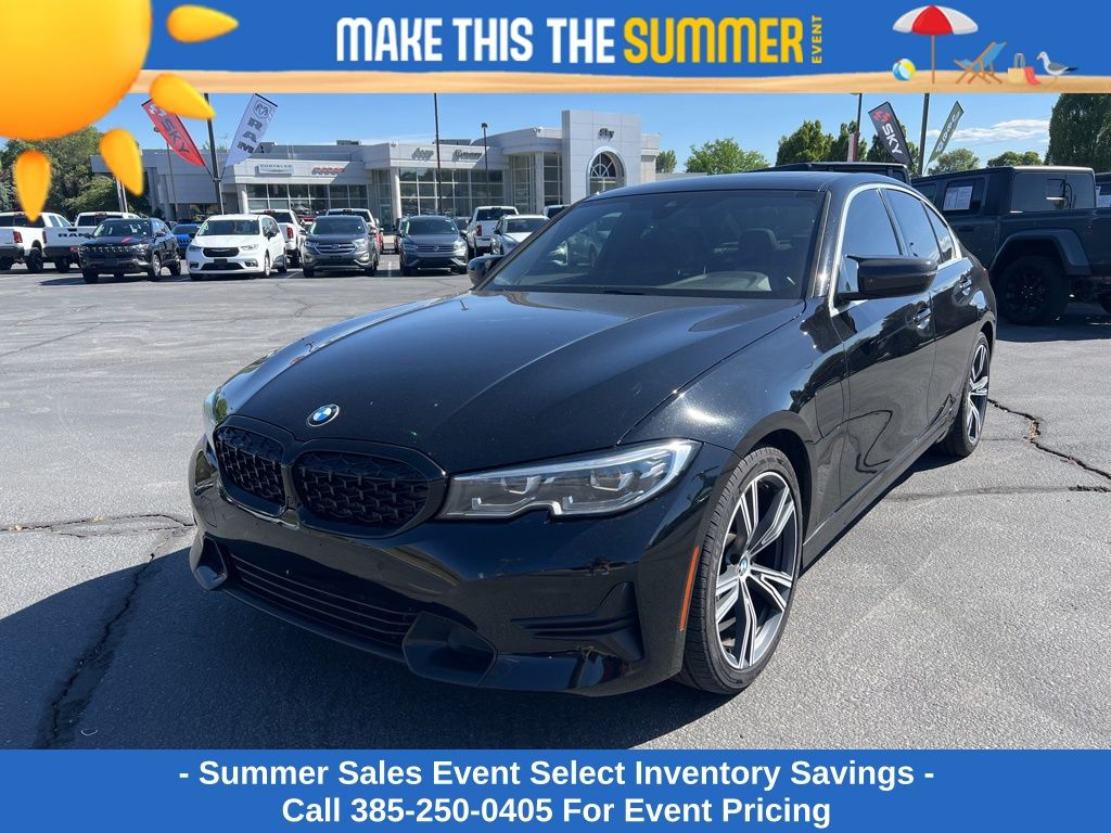 Jet Black 2021 BMW 3 Series Sedan Rear-Wheel Drive 8-Speed Automatic