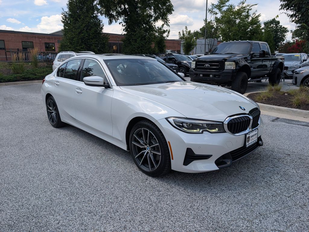Mineral White Metallic 2020 BMW 3 Series Sedan All-Wheel Drive 8-Speed Automatic