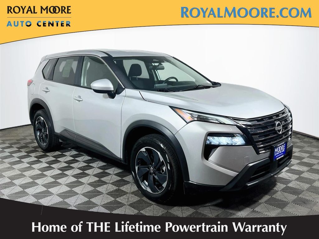 Brilliant Silver Metallic 2025 Nissan Rogue SUV / Crossover All-Wheel Drive Continuously Variable Transmission