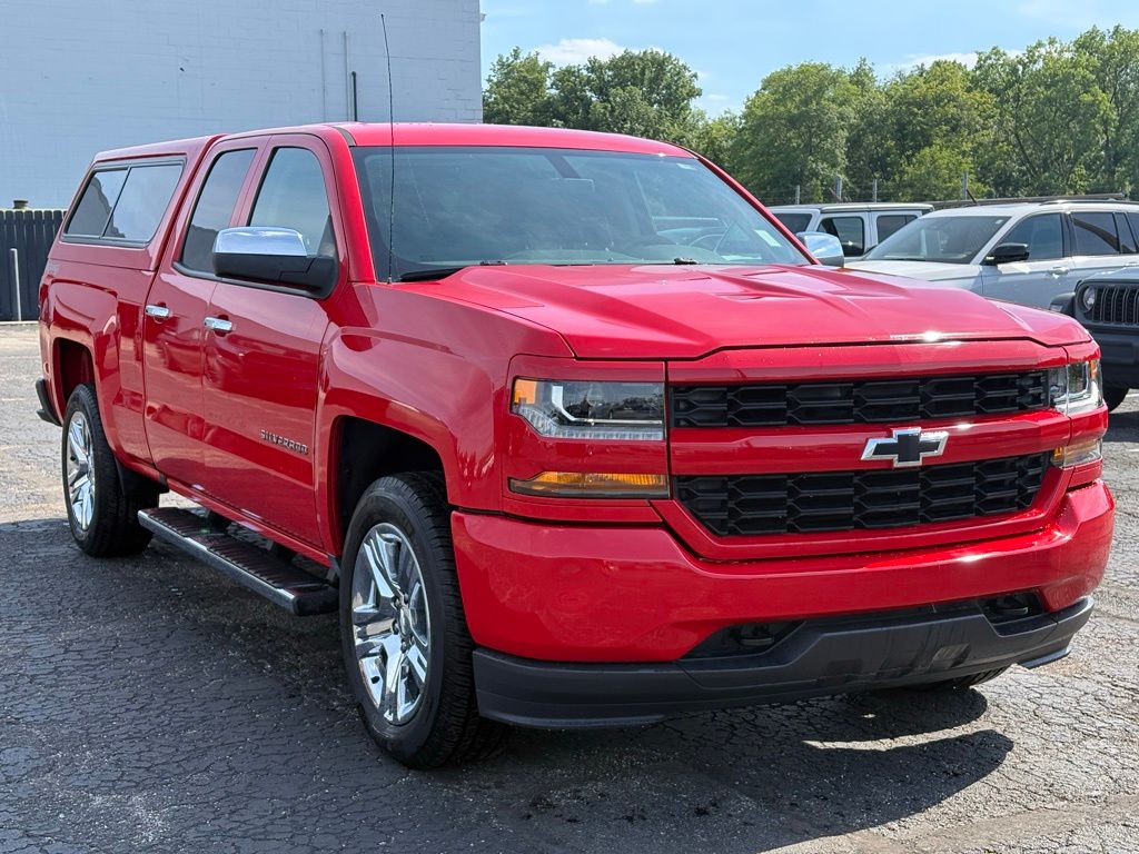 Red Hot 2016 Chevrolet Silverado 1500 Custom Double Cab 4WD Pickup Truck Four-Wheel Drive 6-Speed Automatic Overdrive