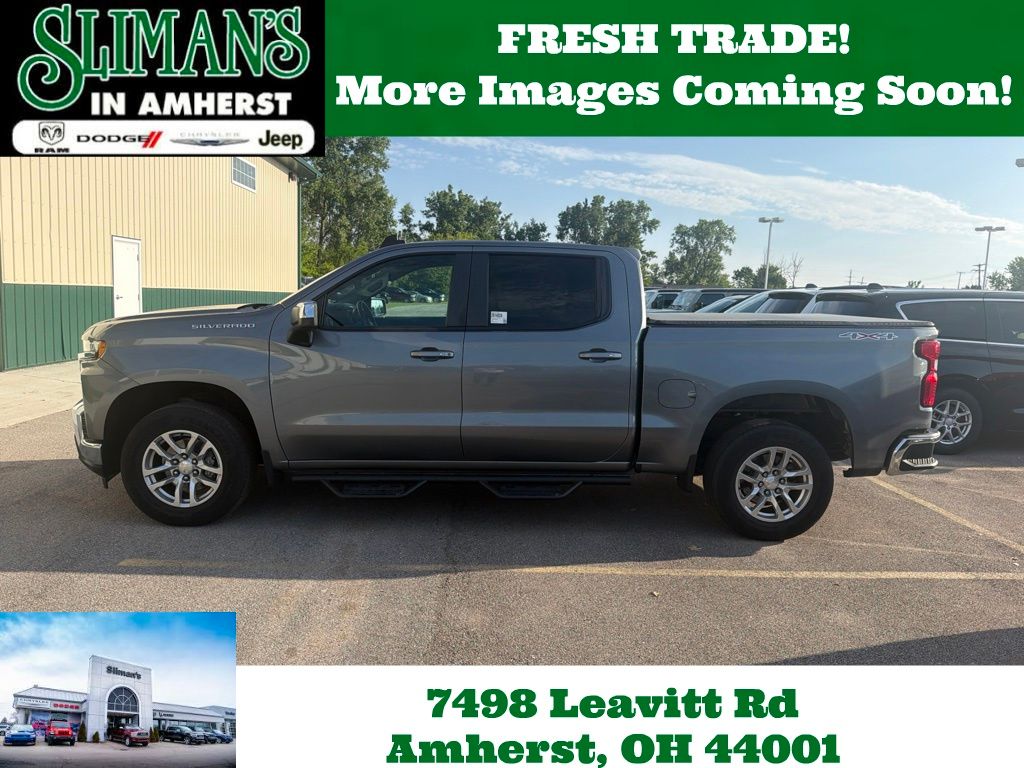 Gray (Satin Steel Metallic) 2019 Chevrolet Silverado 1500 Pickup Truck Four-Wheel Drive 8-Speed Automatic