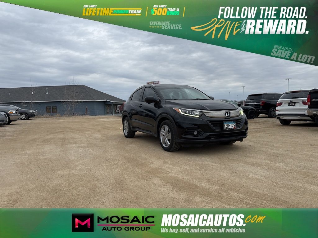 Black 2019 Honda HR-V EX AWD SUV / Crossover All-Wheel Drive Continuously Variable Transmission