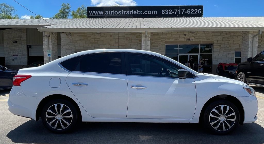 2019 Nissan Sentra S White at Bravo Nissan
