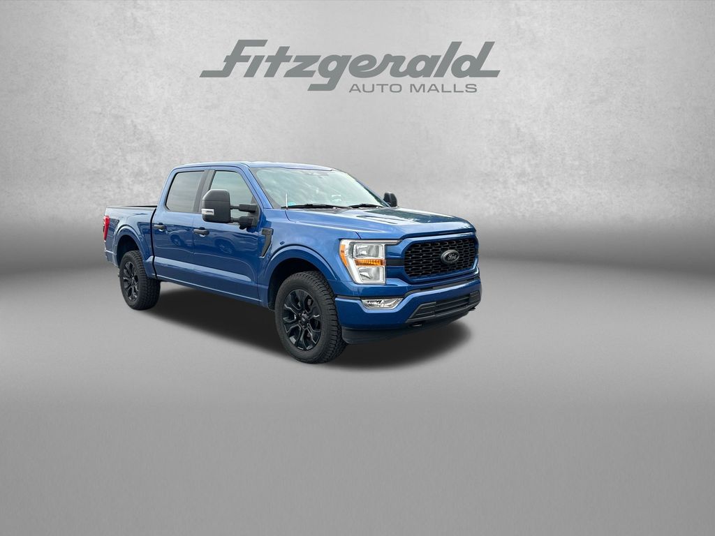 Atlas Blue Metallic 2022 Ford F-150 Pickup Truck Four-Wheel Drive Automatic