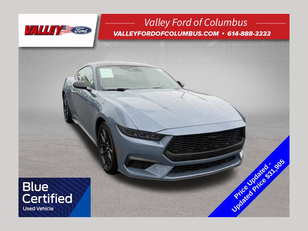 Vapor Blue 2025 Ford Mustang Coupe Rear-Wheel Drive Automatic