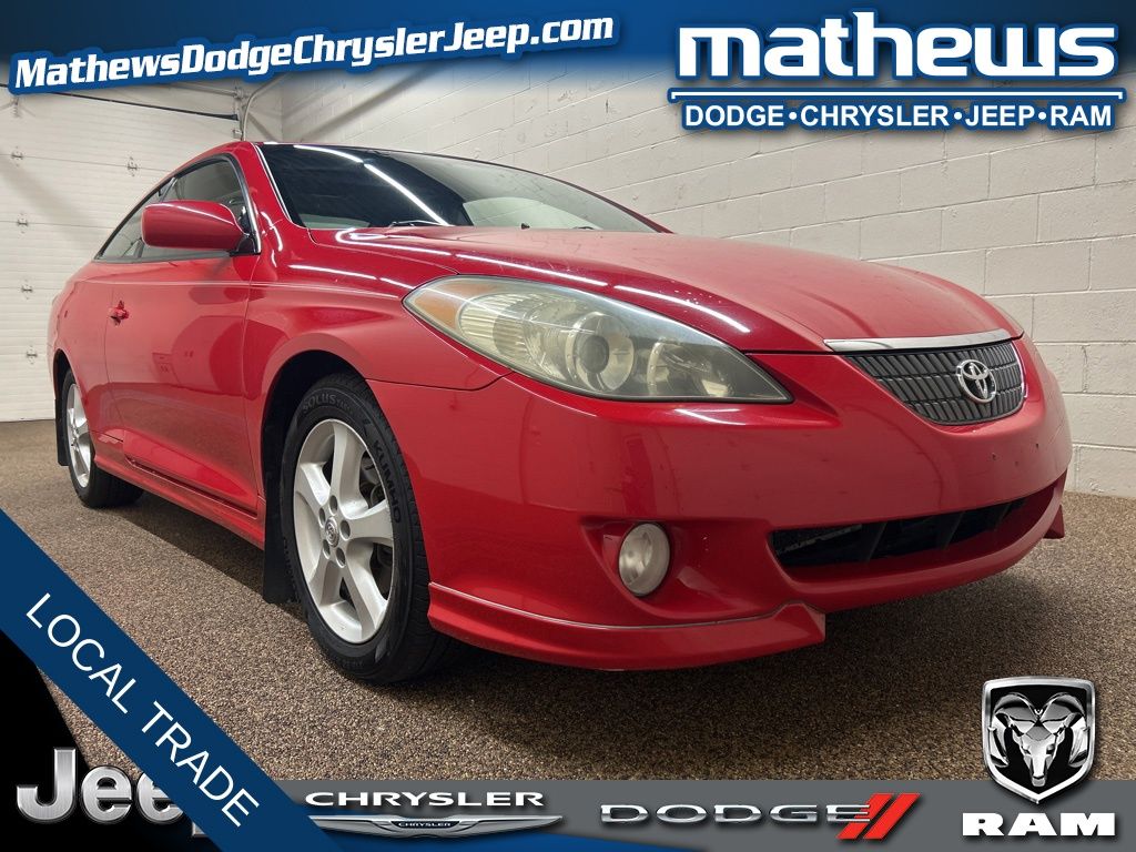 Absolutely Red 2004 Toyota Camry Solara SE V6 Coupe Front-Wheel Drive 5-Speed Automatic