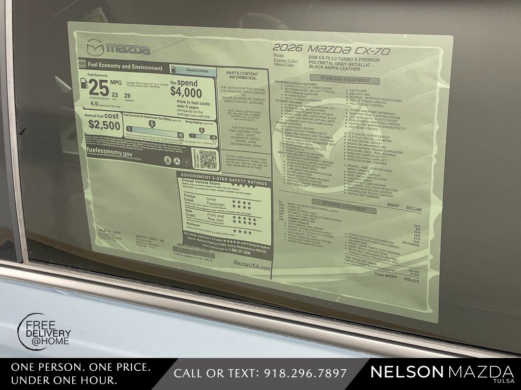 New 2026 Gray Mazda 3.3 Turbo S Premium image 17