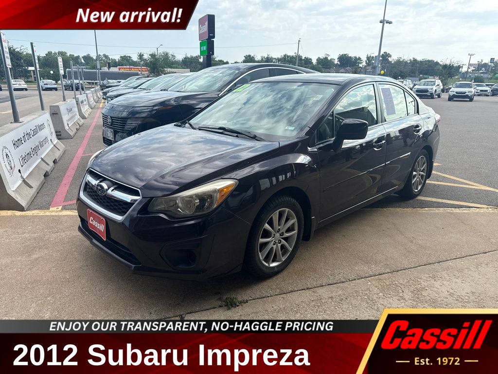 Deep Cherry Red 2012 Subaru Impreza Sedan All-Wheel Drive Continuously Variable Transmission