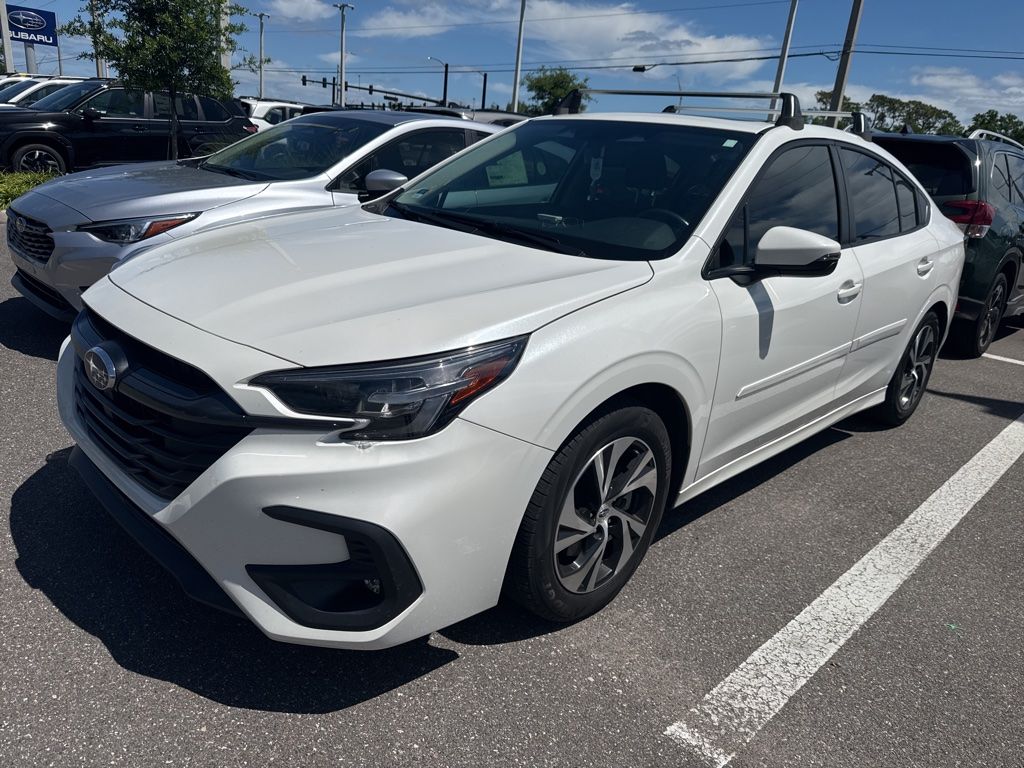 Crystal White Pearl 2024 Subaru Legacy Premium AWD Sedan All-Wheel Drive Continuously Variable Transmission