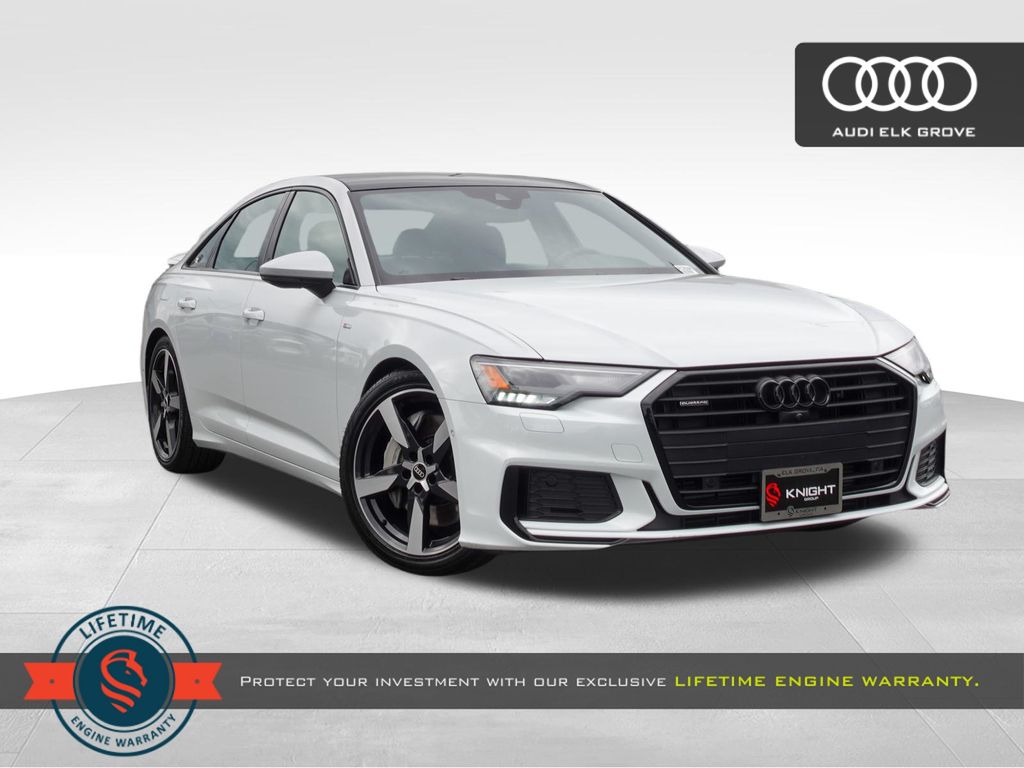 Glacier White Metallic 2021 Audi A6 quattro Premium 55 TFSI AWD Sedan All-Wheel Drive 7-Speed Automatic