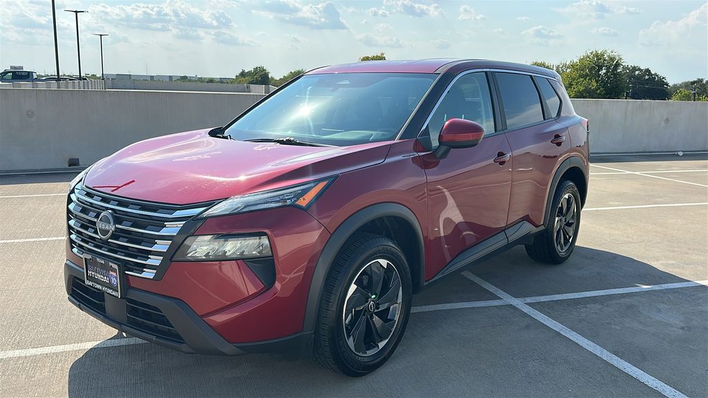 2025 Nissan Rogue SV Red at South Houston Nissan