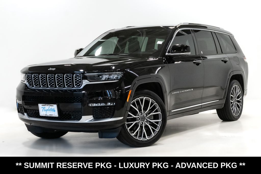 Diamond Black Crystal Pearlcoat 2021 Jeep Grand Cherokee L Summit Reserve 4WD SUV / Crossover Four-Wheel Drive 8-Speed Automatic