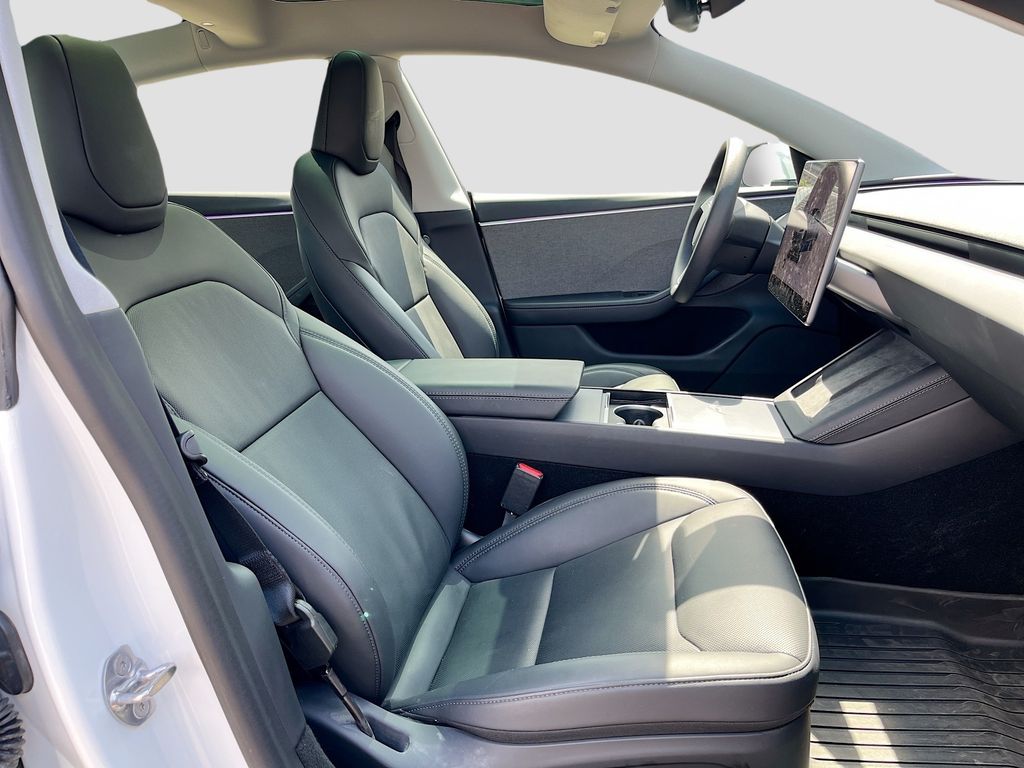 2025 Tesla Model 3 Long Range White at Classic Chevrolet Galveston