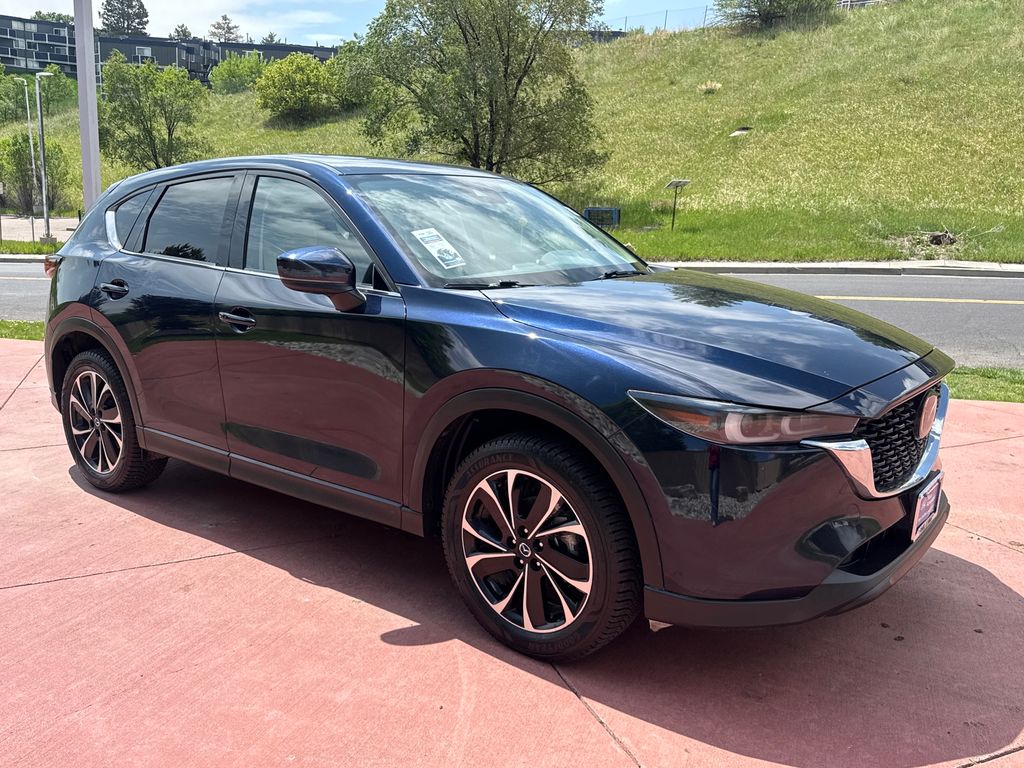 Deep Crystal Blue Mica 2023 Mazda CX-5 2.5 S Premium AWD SUV / Crossover All-Wheel Drive 6-Speed Automatic