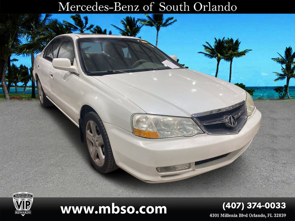 White 2002 Acura TL Sedan Front-Wheel Drive 5-Speed Automatic Overdrive