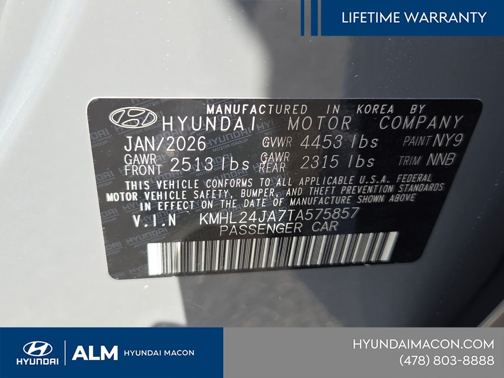 New 2026 Blue Hyundai SE image 13