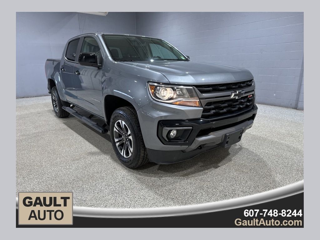 Gray (Satin Steel Metallic) 2021 Chevrolet Colorado Pickup Truck Four-Wheel Drive 8-Speed Automatic