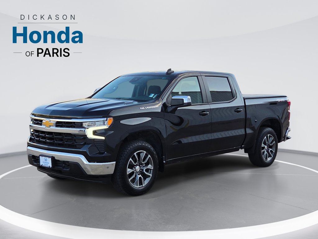 Black 2025 Chevrolet Silverado 1500 Pickup Truck Four-Wheel Drive 8-Speed Automatic
