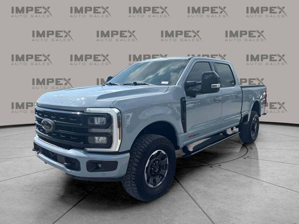 Glacier Gray Metallic TriCoat 2024 Ford F-350 Super Duty Pickup Truck Four-Wheel Drive Automatic
