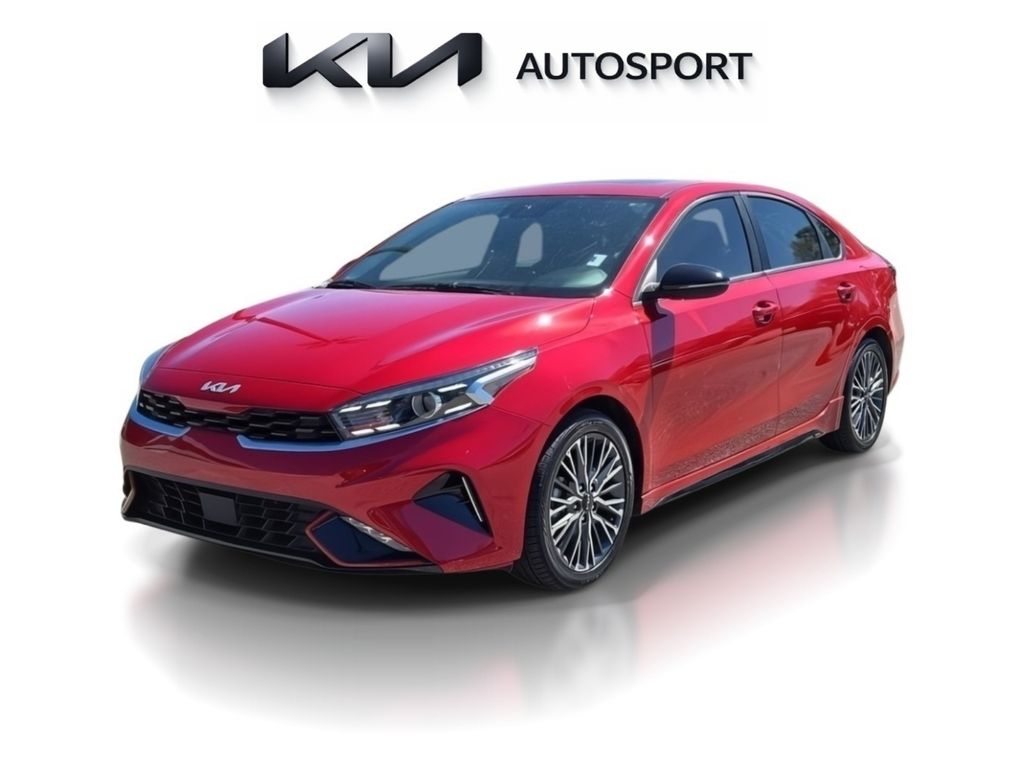 Currant Red 2024 Kia Forte GT-Line FWD Sedan Front-Wheel Drive Continuously Variable Transmission