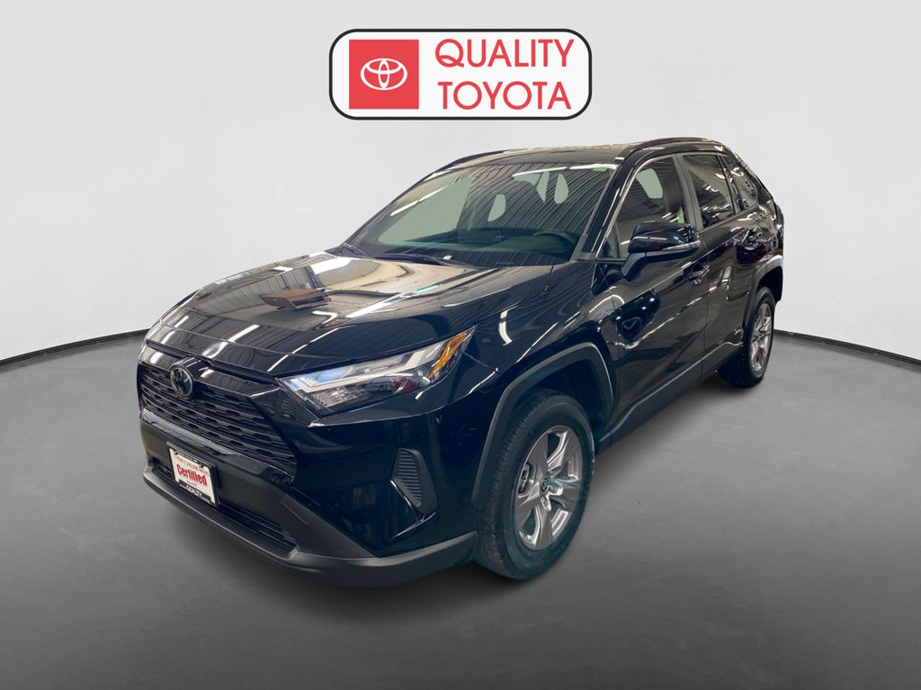Midnight Black Metallic 2025 Toyota RAV4 Hybrid SUV / Crossover All-Wheel Drive Continuously Variable Transmission