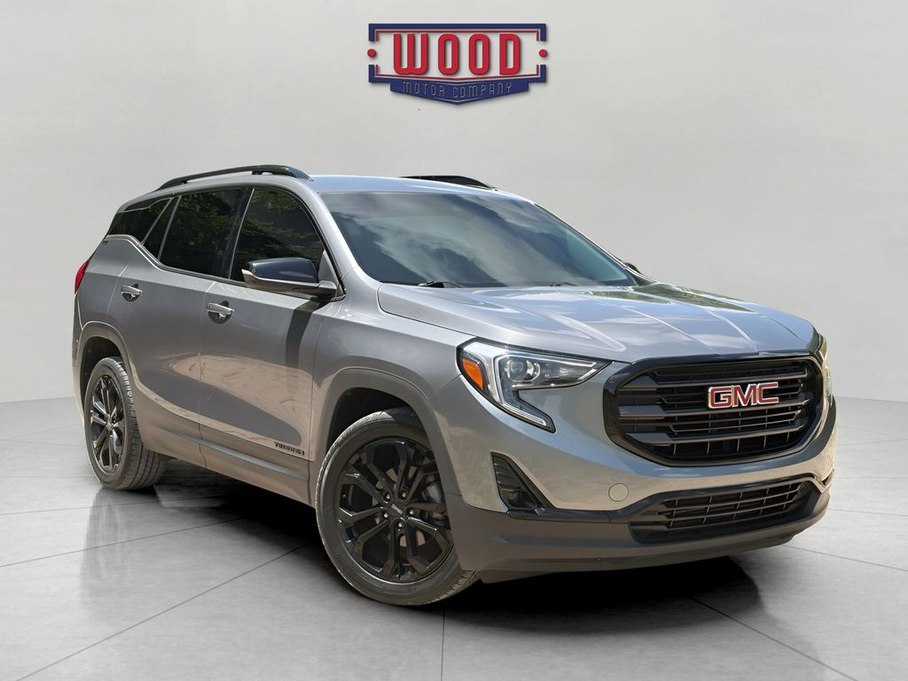 Gray (Satin Steel Metallic) 2021 GMC Terrain SUV / Crossover Front-Wheel Drive 9-Speed Automatic