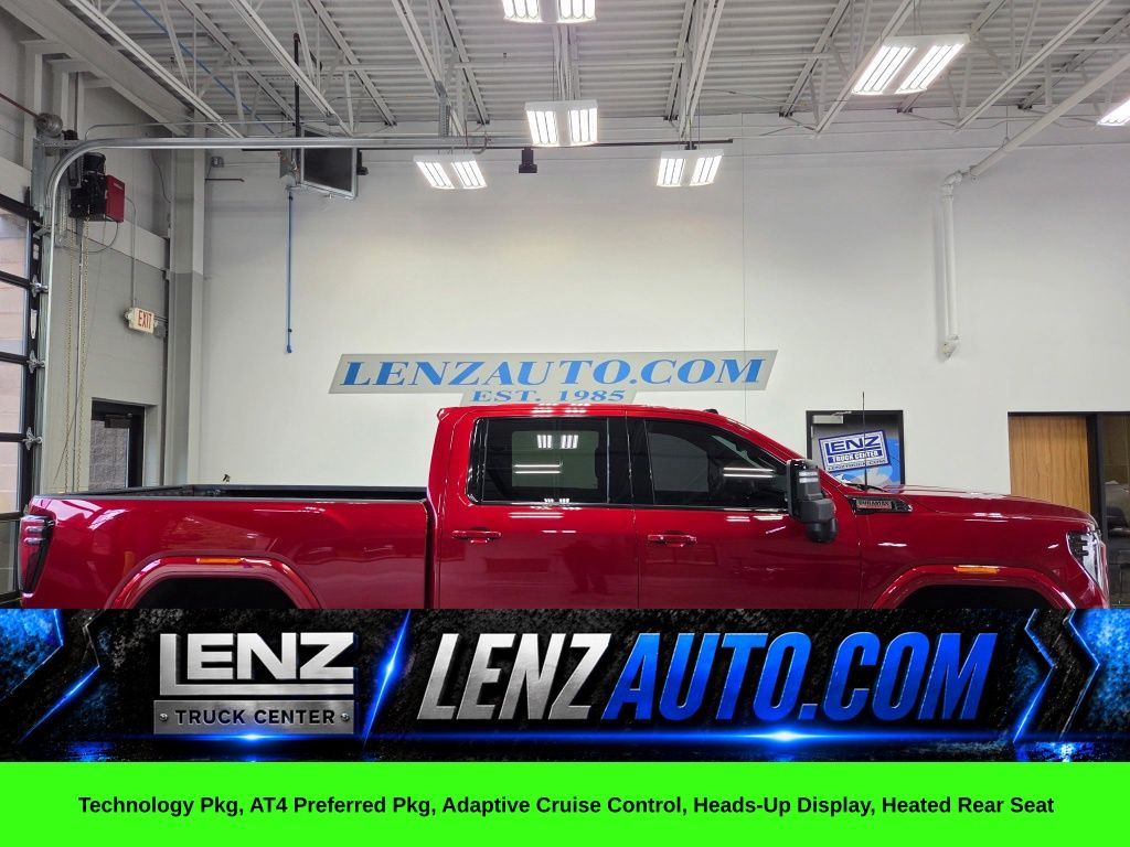 Volcanic Red Tintcoat 2024 GMC Sierra 2500HD Pickup Truck Four-Wheel Drive Automatic