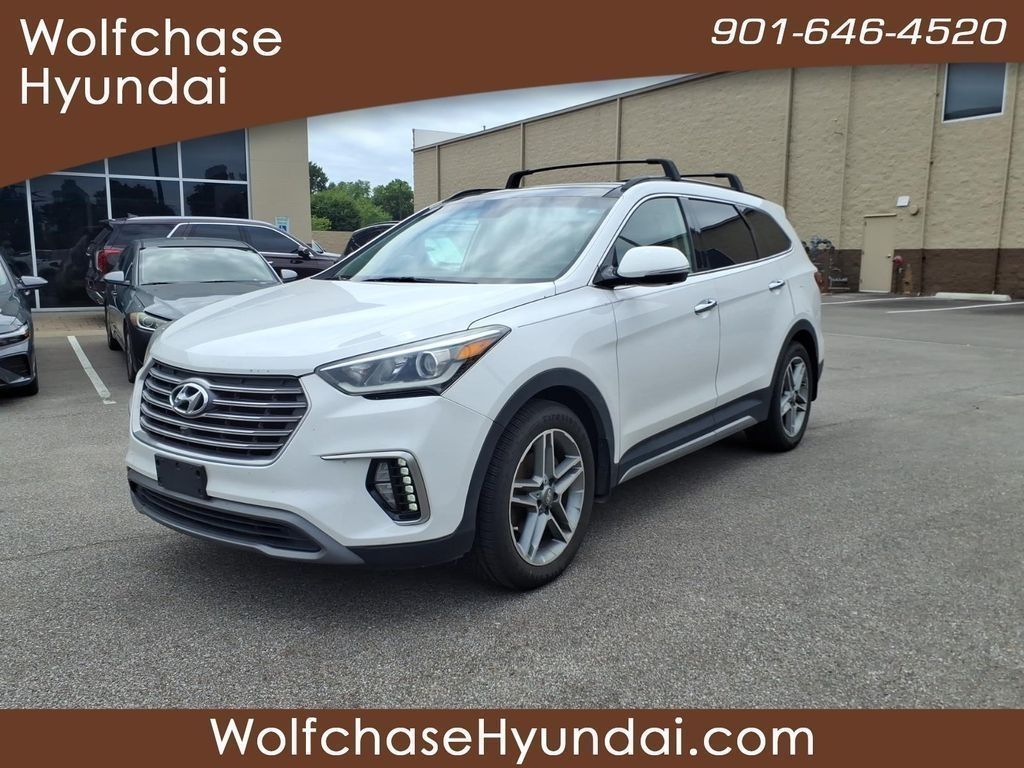 Monaco White 2017 Hyundai Santa Fe SUV / Crossover All-Wheel Drive 6-Speed Automatic