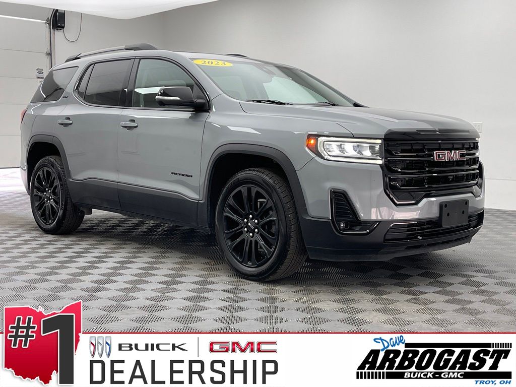 Sterling Metallic 2023 GMC Acadia SUV / Crossover Front-Wheel Drive 9-Speed Automatic