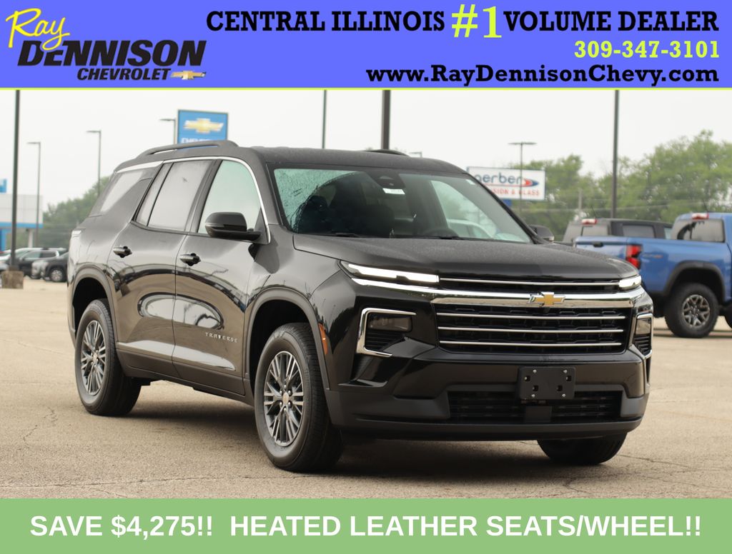 Black Metallic 2026 Chevrolet Traverse SUV / Crossover Front-Wheel Drive 8-Speed Automatic