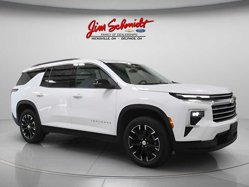 Summit White 2025 Chevrolet Traverse SUV / Crossover Four-Wheel Drive 8-Speed Automatic