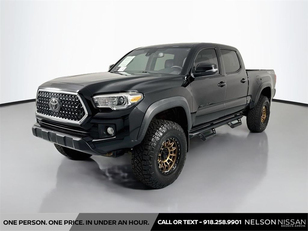 Midnight Black Metallic 2019 Toyota Tacoma Pickup Truck Four-Wheel Drive 6-Speed Automatic