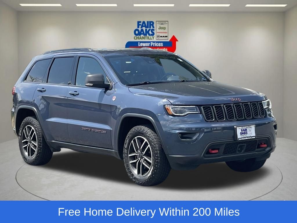 Pacific Blue Clearcoat 2019 Jeep Grand Cherokee Trailhawk 4WD SUV / Crossover Four-Wheel Drive 8-Speed Automatic