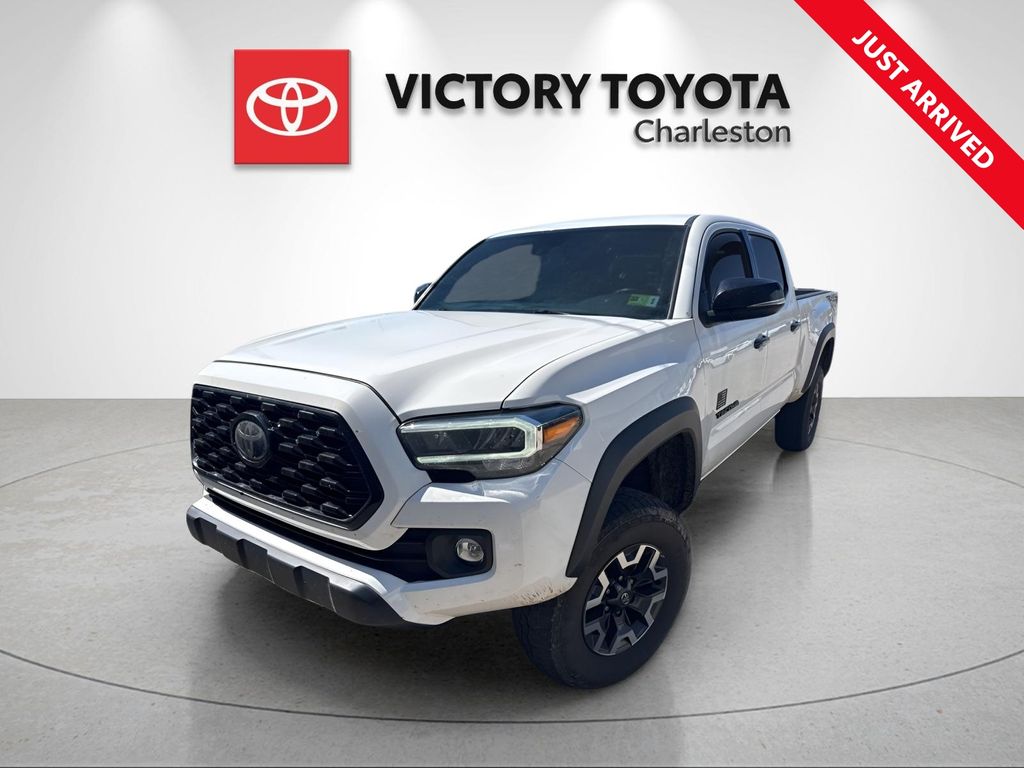 Super White 2021 Toyota Tacoma TRD Off Road Double Cab LB 4WD Pickup Truck Four-Wheel Drive 6-Speed Automatic