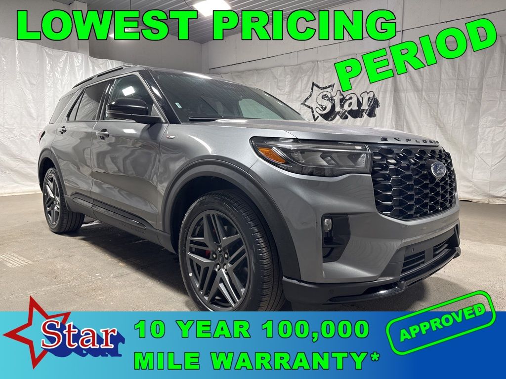 Gray Metallic 2025 Ford Explorer ST-Line AWD SUV / Crossover All-Wheel Drive Automatic