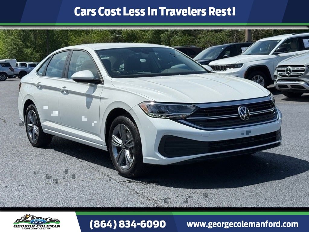 Pure White 2023 Volkswagen Jetta Sedan Front-Wheel Drive 8-Speed Automatic