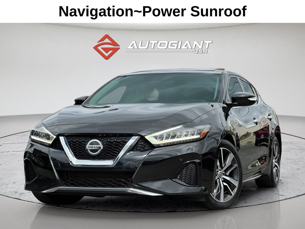 Super Black 2019 Nissan Maxima SL FWD Sedan Front-Wheel Drive Continuously Variable Transmission