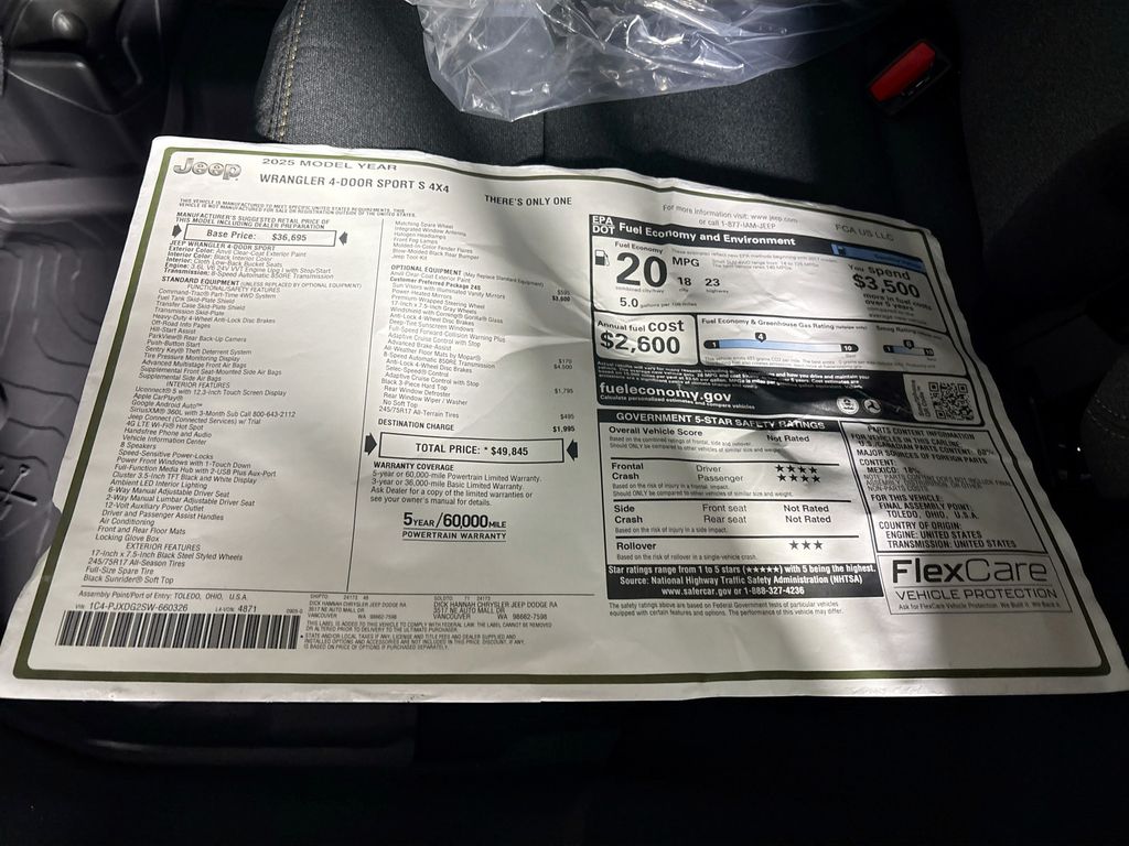 2025 Jeep Wrangler Sport S