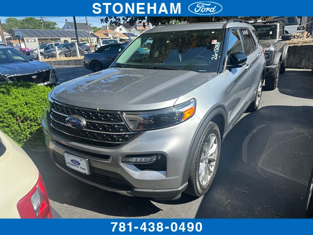 Silver Metallic 2023 Ford Explorer SUV / Crossover All-Wheel Drive Automatic