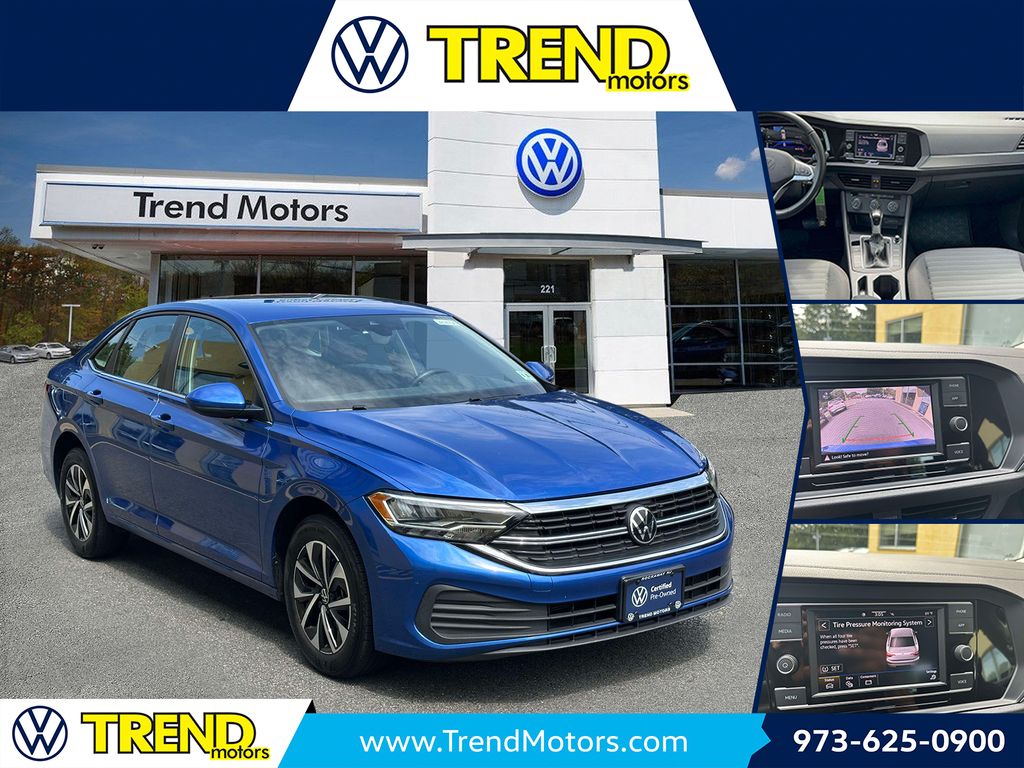 Rising Blue Metallic 2023 Volkswagen Jetta Sedan Front-Wheel Drive 8-Speed Automatic