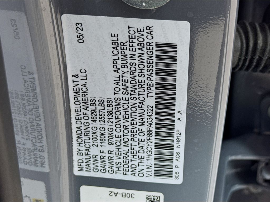 Used Car 2023 Honda Accord Hybrid  Touring For Sale Under $35,000 In Austin, Texas