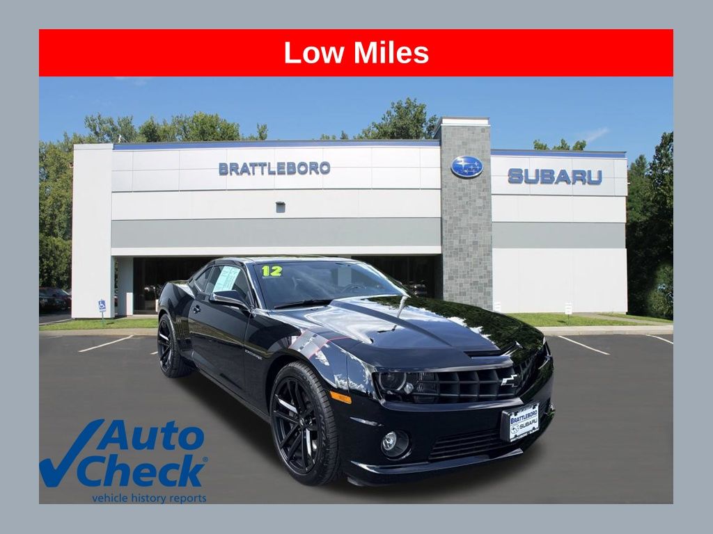 Black 2012 Chevrolet Camaro Coupe Rear-Wheel Drive 6-Speed Manual