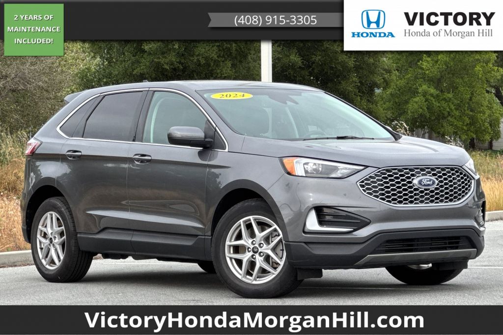 Carbonized Gray Metallic 2024 Ford Edge SEL AWD SUV / Crossover All-Wheel Drive 8-Speed Automatic