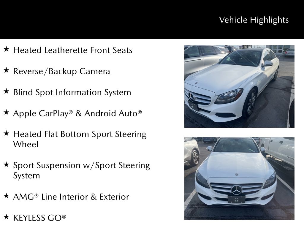 2018 Mercedes-Benz C 300 4MATIC